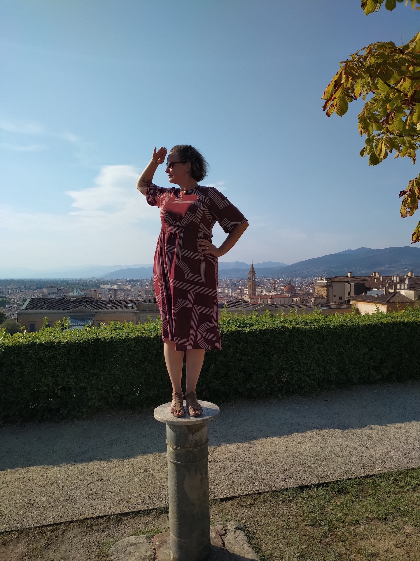 Dr. Brandy Ellison at the Boboli Gardens in Florence, Italy